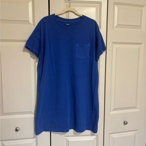 Old Navy Vibrant Blue Crewneck Tee dress.